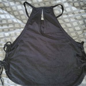 Charlotte Russe suede crop top